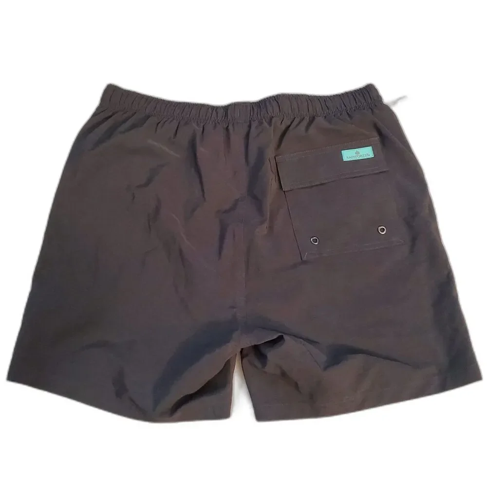 RFT Rainforest Men's Mesh Lined Solid Swim Trunk